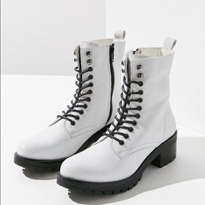 Urban Outfitters Zoe Leather Hiker Combat Boots